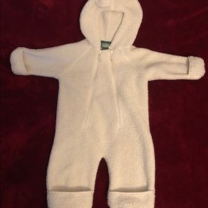 Llbean hi-loft fleece coveralls/snowsuit.